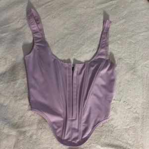 Purple corset top